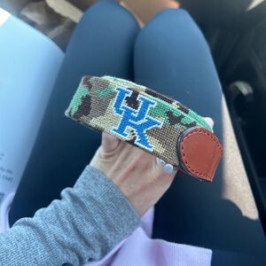 Kentucky Camo Smathers & Branson Needlepoint Belt size 38